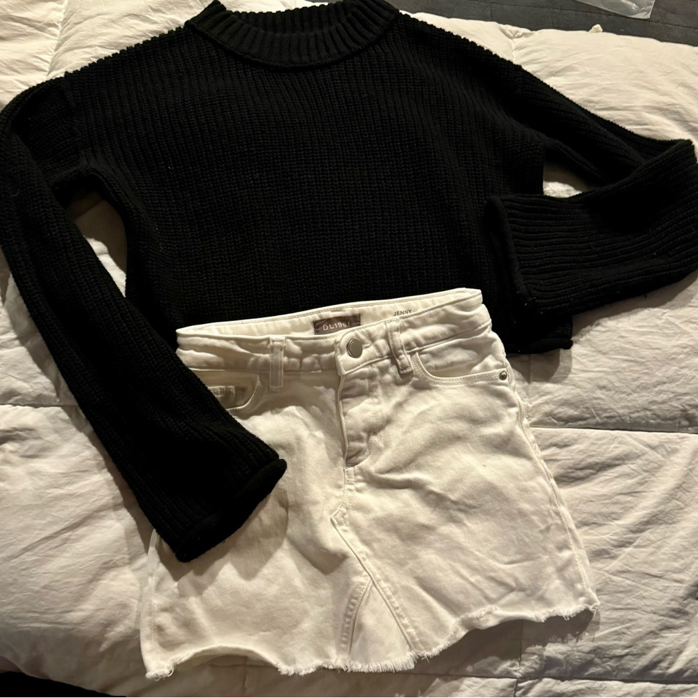 Jean skirt & Sweater bundle